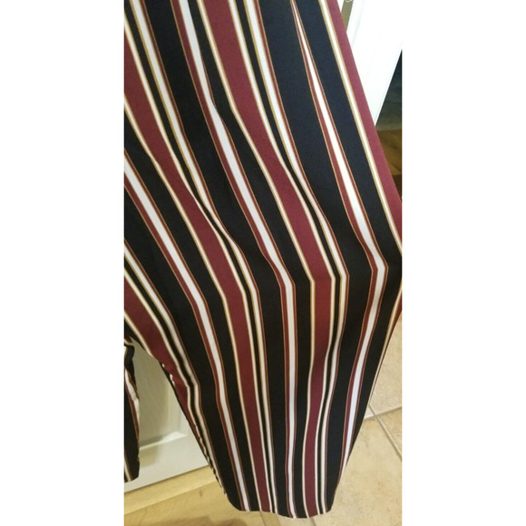Xhilaration Career Casual Multicolor Jumpsuit Striped Drawstring Wide Leg Size S - Picture 6 of 10